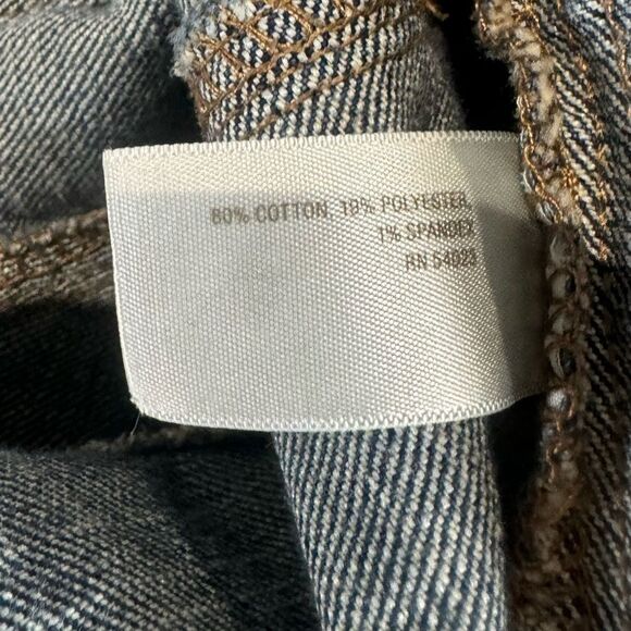 Old navy dark blue western flare denim jean jacket size small - Picture 8 of 8